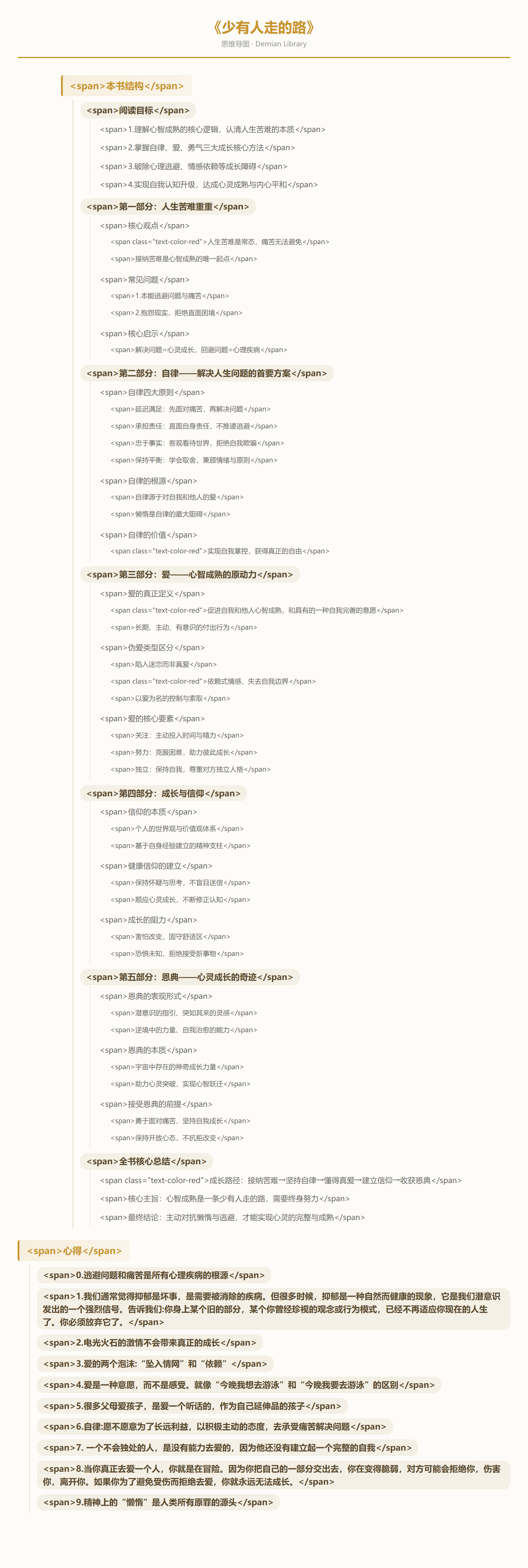 少有人走的路思维导图